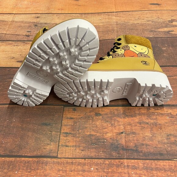 Timberland Women's Stone Street 6 Inch Waterprroof Yellow Boots - Picture 6 of 6